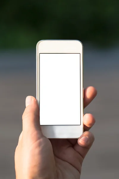 Hombre usando teléfono móvil — Foto de Stock