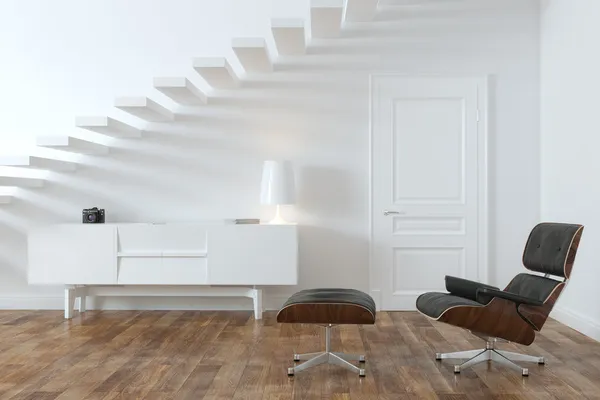 Minimalist iç oda Salon başkanı (kapı versiyonu ile)