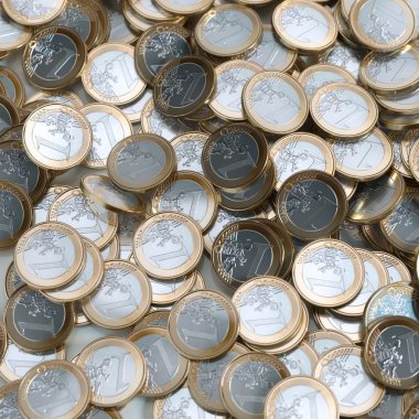 Euro Coins arka plan (para kavramsal resim)