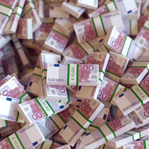 Fondo conceptual de la moneda del euro (un paquete de dinero ) — Foto de Stock