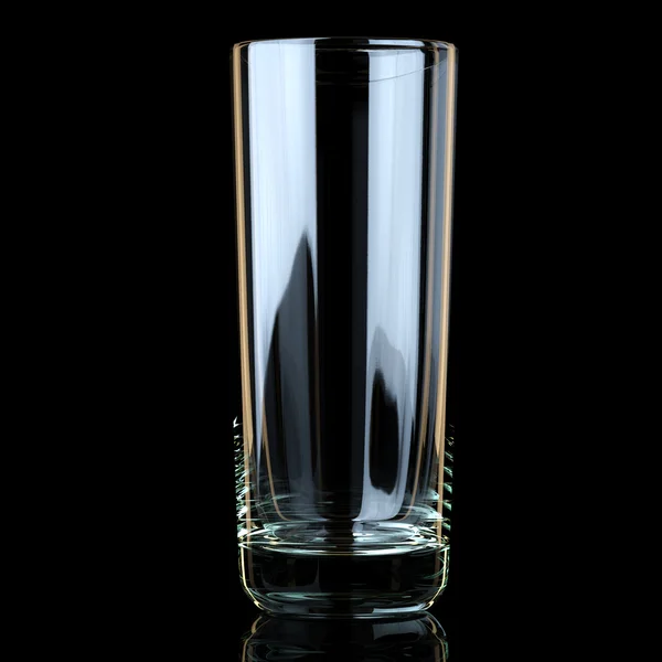 Cocktail Glass Collection - Collins (em inglês). No fundo preto — Fotografia de Stock