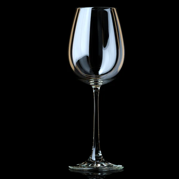 Glass Collection -Chardonnay. On Black Background — Stock Photo, Image