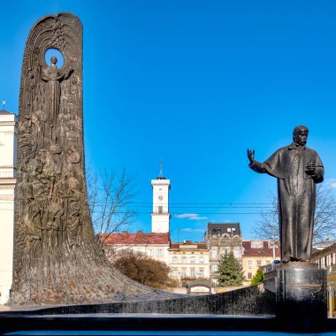 Taras Shevchenko Heykeli, Lviv, Ukrayna