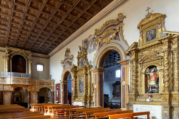 Interieur Van Collegiata San Michele Arcangelo Citta Sant Angelo Italië — Stockfoto