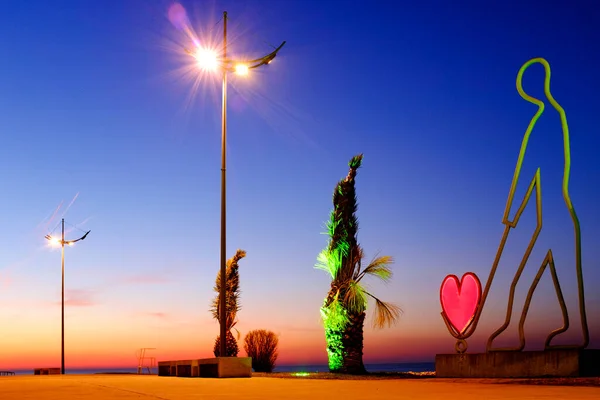 Статуя Любові Бульварі Батумі Батумі Грузія — стокове фото