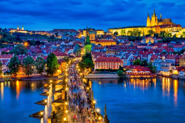 Charles Bridge Πράγα Τσεχία Εικόνα Αρχείου