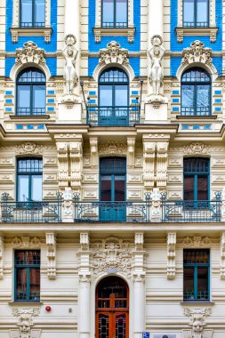 Alberta Iela, Riga, Letonya 'daki Art Nouveau binası.