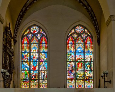 Riga Katedrali 'nin lekeli camları, Riga, Latvi