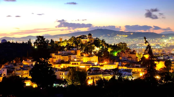 Wzgórze Nimf Ateny Grec — Zdjęcie stockowe
