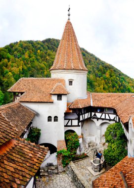 Bran Şatosu avlusu, Brasov, Romanya