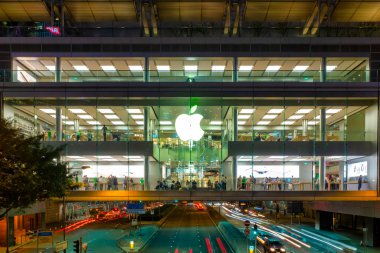 Uluslararası Finans Merkezi 'ndeki Apple mağazası, Hong Kong Adası, Çin