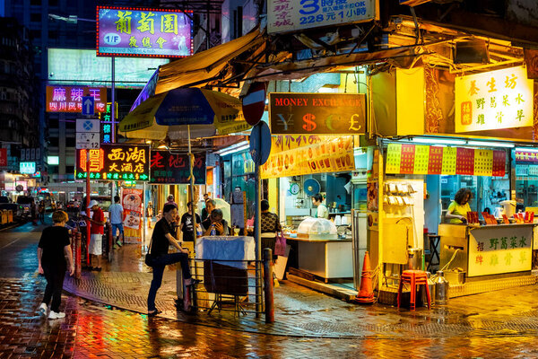 Ночной рынок Фелле, Коулун, Гонконг, Китай