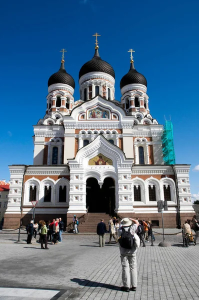 Russian Orthodox Cathedral Alexander Nevsky Tallinn Estonia — Stock Photo, Image