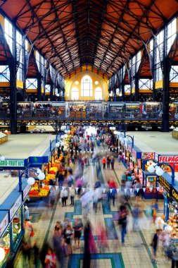 büyük market hall, Budapeşte, Macaristan