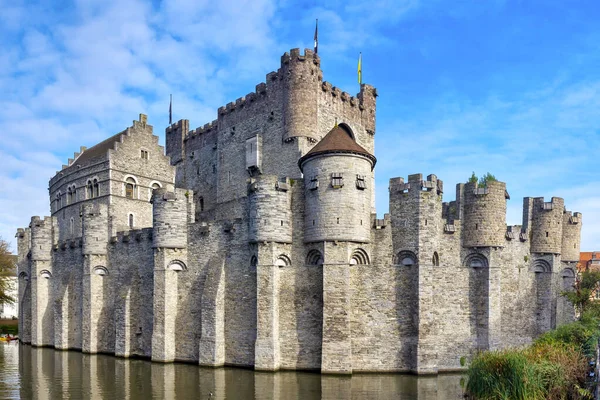 Gravensteen Castle Counts Ghent Flanders Belgiu — Stock Photo, Image