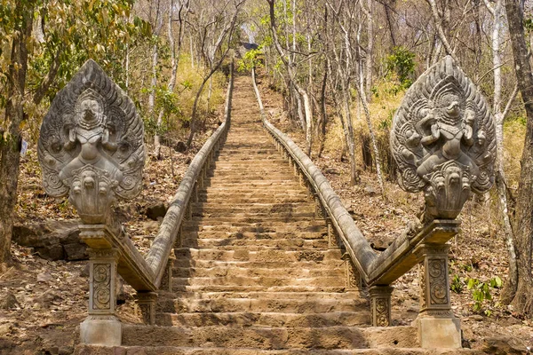 Escaliers Vers Prasat Banan Battambang Cambodge — Photo