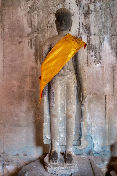 Estátua Ornata Angkor Wat Camboja — Fotografia de Stock