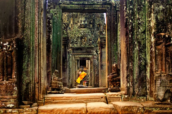Entrance Bayon Temple Angkor Cambodia — Stock Photo, Image