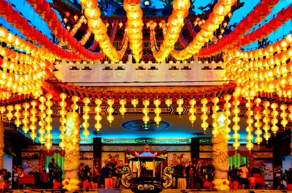 Thean Hou Temple Durante Festival Lanterna Chinês Kuala Lumpur Malásia — Fotografia de Stock