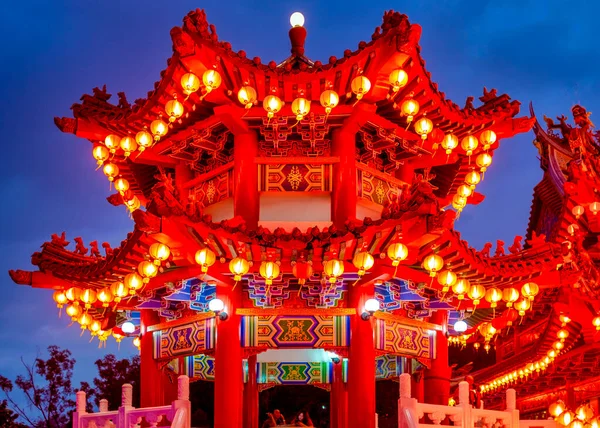 Ναός Thean Hou Κατά Διάρκεια Της Κινεζικής Φεστιβάλ Lantern Κουάλα — Φωτογραφία Αρχείου