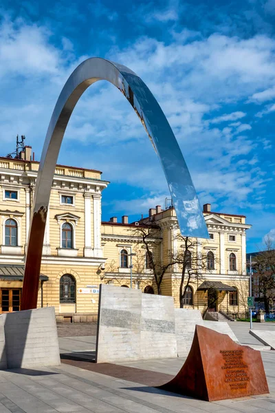 Ryszard Kukliski Anıtı Krakow Polonya — Stok fotoğraf