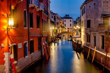 Rio di San Vio, Canal Grande 'yi Canale della Giudecca, Venedik, İtalya' ya bağlayan kanal.