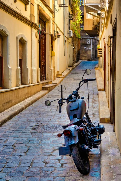 Old Motorcycle Icheri Sheher Baku Azerbaijan —  Fotos de Stock