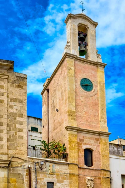 Torre Dell Orologio Piazza Del Popolo Otranto Itálie — Stock fotografie
