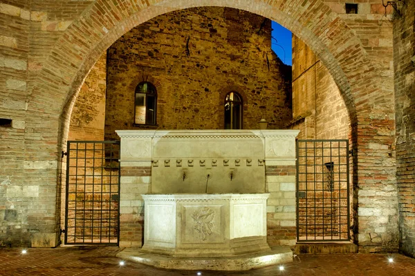 Fountain Maesta Delle Volte Perugia Italy — Foto Stock