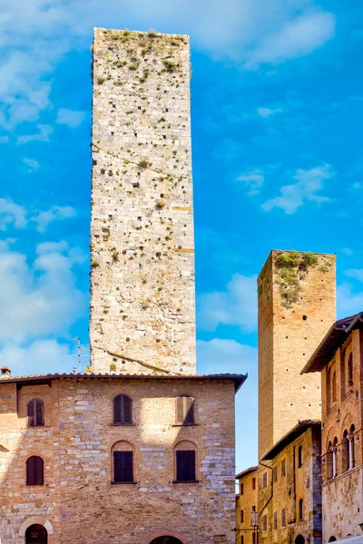 Torri Dei Salvucci San Gimignano Tuscany Italy — Foto Stock