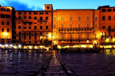 Piazza del campo, siena, İtalya