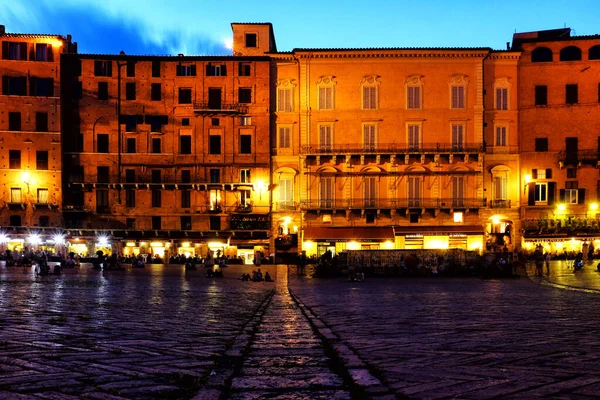 Piazza Del Campo Siena Italia —  Fotos de Stock
