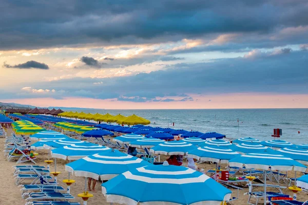 Sunset Seaside Resort Silvi Marina Teramo Italy — Stock fotografie