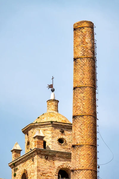 Bell Tower Church San Domenico Comney Menozzi Rosa Liquorice Factory — Stock fotografie