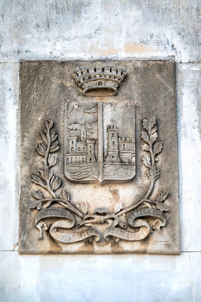 Old coat of Arms of the city of Pescara, Italy