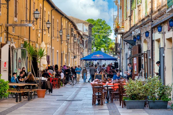 Corso Manthone Historic Centre Pescara Italy — Stockfoto