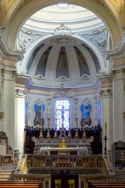 Innenraum Der Kathedrale Von San Panfilo Sulmona Italien — Stockfoto