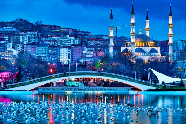 Melike Hatun Mosque as seen from Genglik Park , Ankara, Turkey