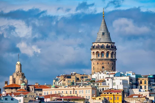 Άποψη Του Πύργου Γαλατά Και Της Περιοχής Καρακόι Κωνσταντινούπολη Τουρκία — Φωτογραφία Αρχείου