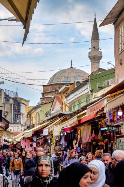 Street in the Kemeralti Bazaar, Izmir, Turkey