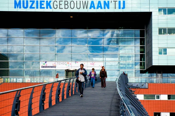 Muziekgebouw Aan Amsterdam Holland Netherlands — Zdjęcie stockowe