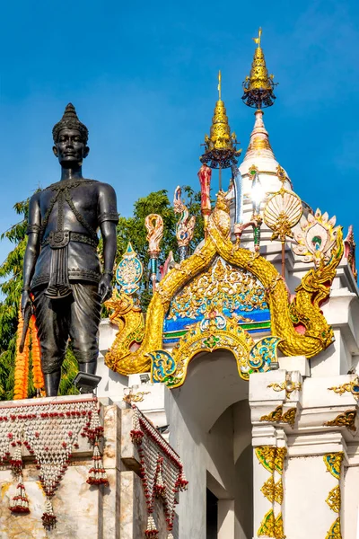 Monumento Pho Khun Ngam Muang Phayao Tailandia — Foto de Stock