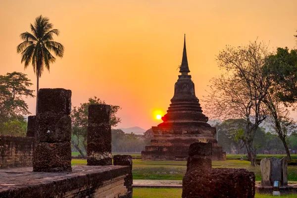 Stupa Sukhotai National Park Thailand — Stok fotoğraf