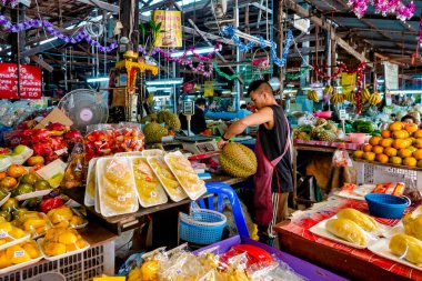 Somali 'de meyve tezgahı, Chiang Mai, Tayland