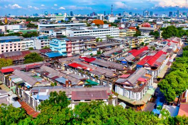 Bangkok, Tayland 'dan panoramik manzara