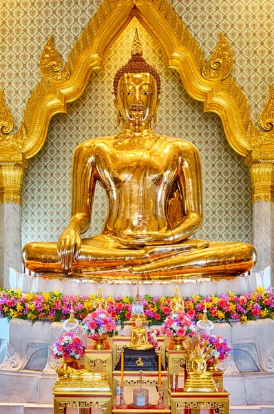 Arany Buddha Wat Traimit Bangkok Thaiföld — Stock Fotó