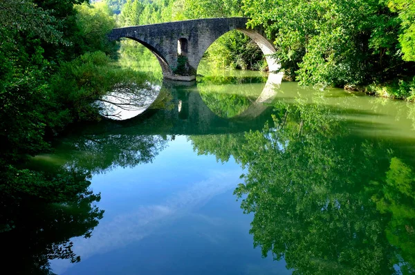 Puente Magdalena Magdalen Bridge Pamplona Navarre Spain — Stock Photo, Image