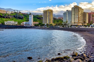 Playa Martianez, Puerto de la Cruz, Tenerife, Kanarya Adaları, İspanya
