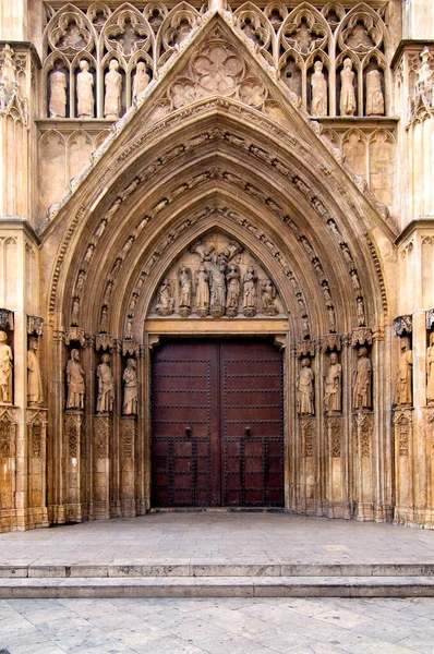 Apostolok Gate Cathedral Valencia Valencia Spanyolország — Stock Fotó