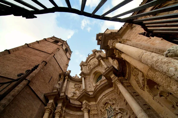 Detail Barokního Vchodu Valencie Miguelete Valencie Španělsko — Stock fotografie